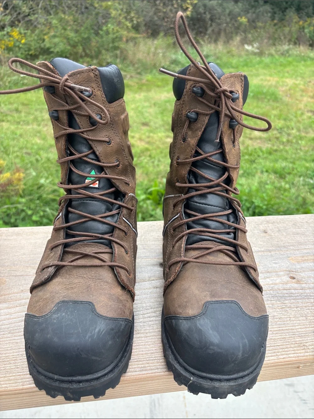 Baffin Monster 8 Mens Brown Leather Waterproof Hiking Safety Work Boots size 10